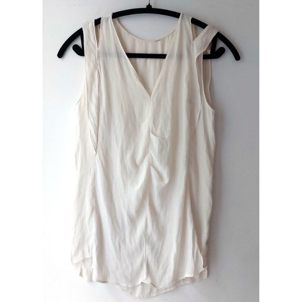 ZARA Cream Silky Top Small